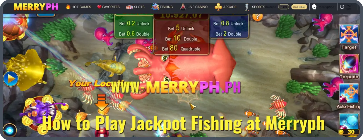 How to Play Jili Jackpot Fishing on Merryph?