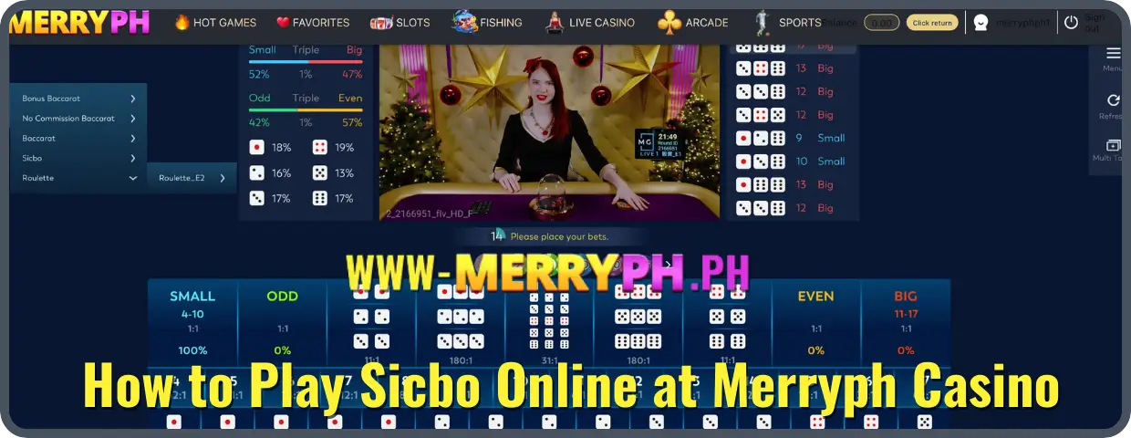 How to Join Sicbo Online at Merryph ?